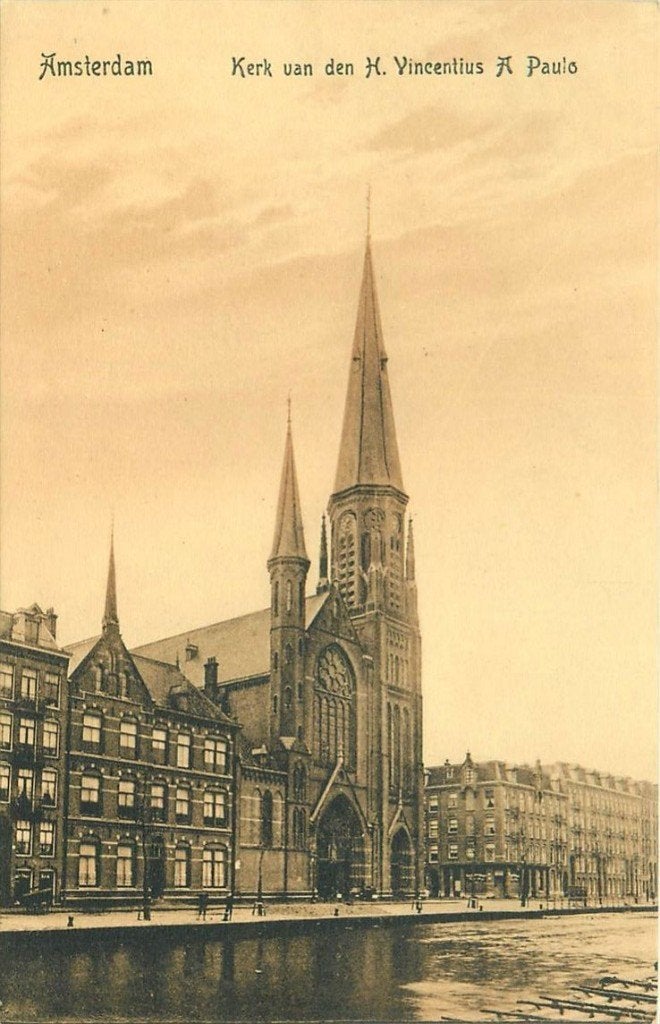 701-240-037 Amsterdam Kerk H Vincentius, Verzenden, Voor 1920, Noord-Holland