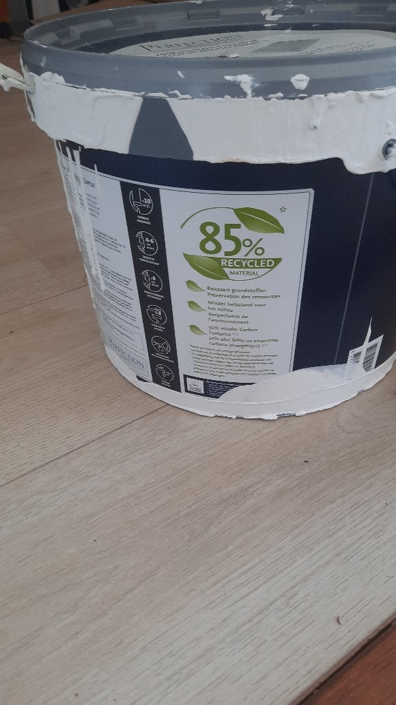 Muurverf wit, Ophalen, Gebruikt, 5 tot 10 liter, Wit