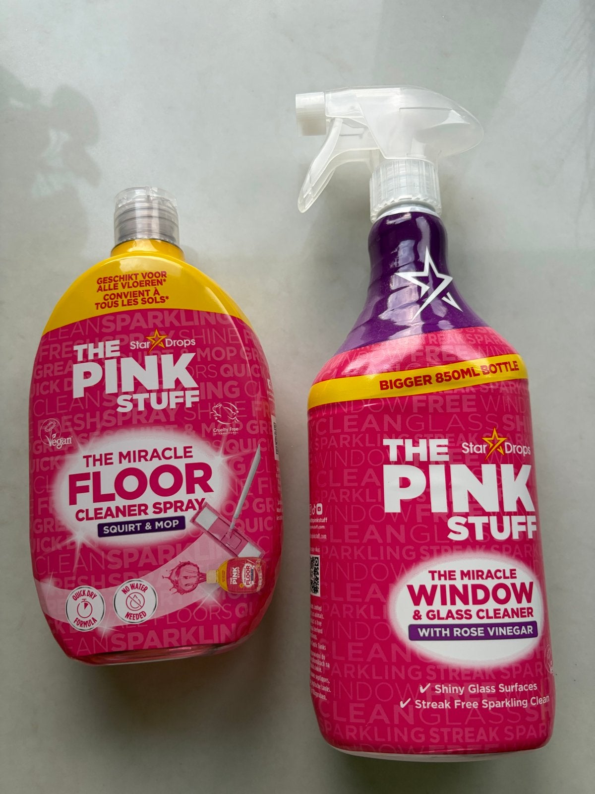 The Pink Stuff Schoonmaakmiddelen Set - Vloer & Raam, Huis en Inrichting, Ophalen of Verzenden, Schoonmaakmiddel