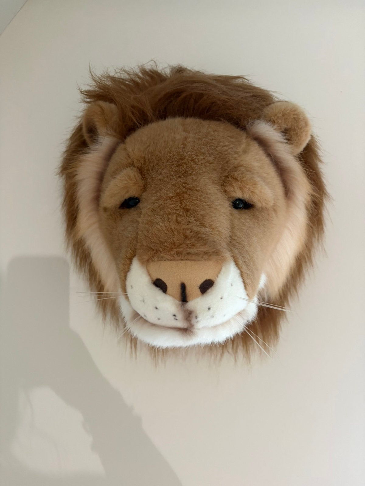Wild&soft pluche dierenkop leeuw, Kinderen en Baby's, Ophalen, Zo goed als nieuw, Wanddecoratie
