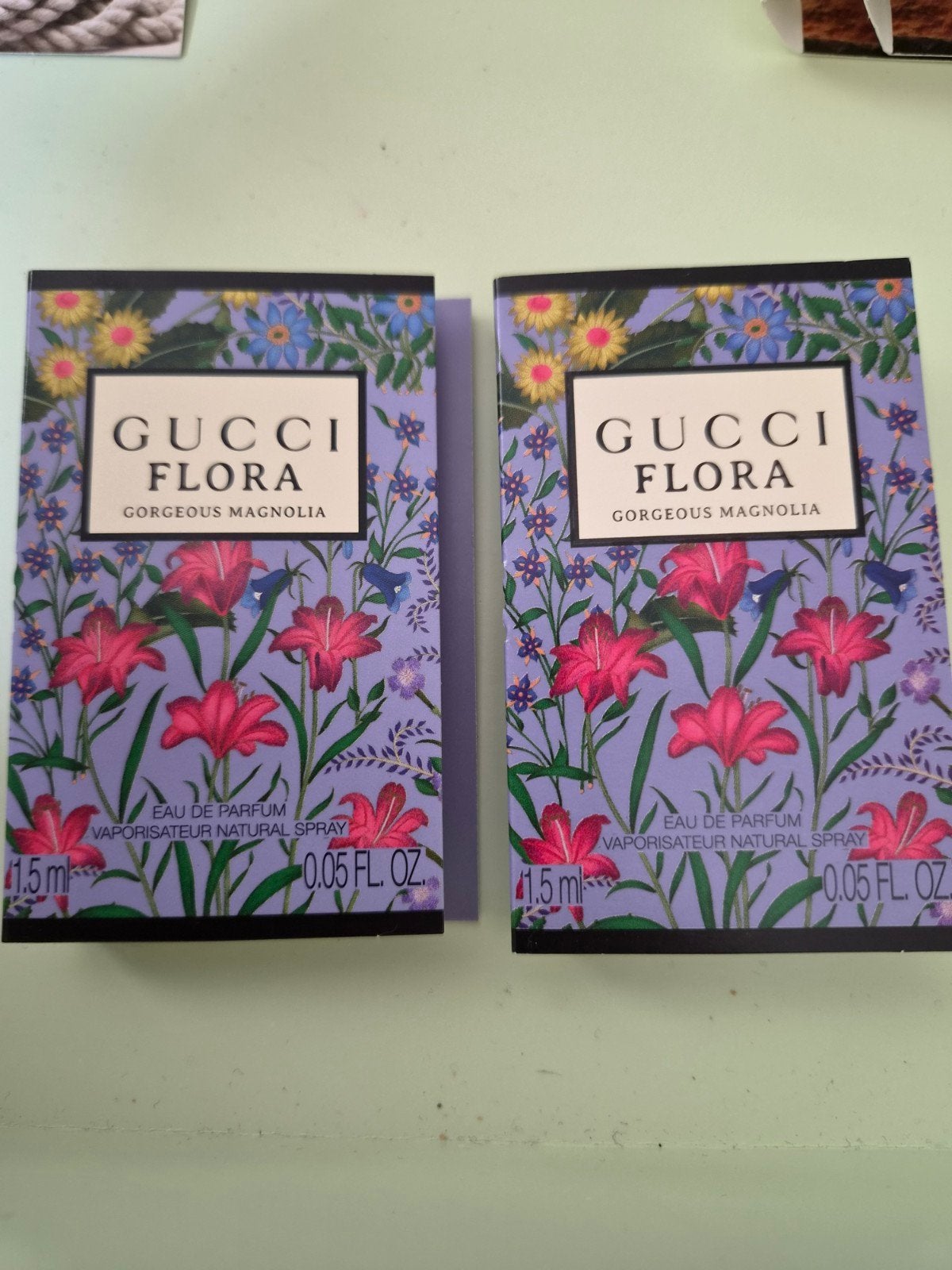 Gucci flora gorgeous magnolia eau de parfum 2x1,5ml, Ophalen of Verzenden, Nieuw