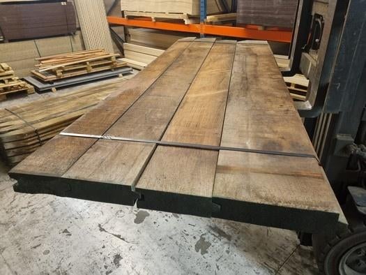 2.25 m2 hardhouten damwand 7.0 cm dik - nr: HP642, Tuin en Terras, Palen, Balken en Planken, Ophalen, Planken, Nieuw, Hardhout