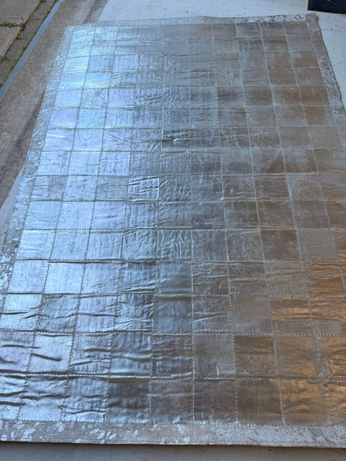 Vloerkleed Patchwork zilver, Ophalen