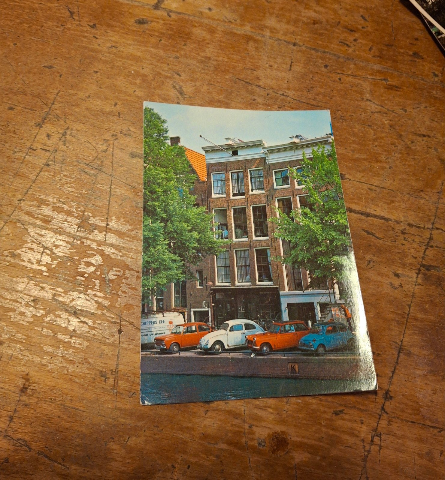 Ansichtkaart Amsterdam Prinsengracht met Anne Frank Huis, Ophalen of Verzenden, 1960 tot 1980, Ongelopen, Noord-Holland