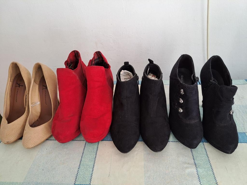 4 Damesschoenen poemps maat 37 en 38., Kleding | Dames, Schoenen, Ophalen of Verzenden, Zo goed als nieuw