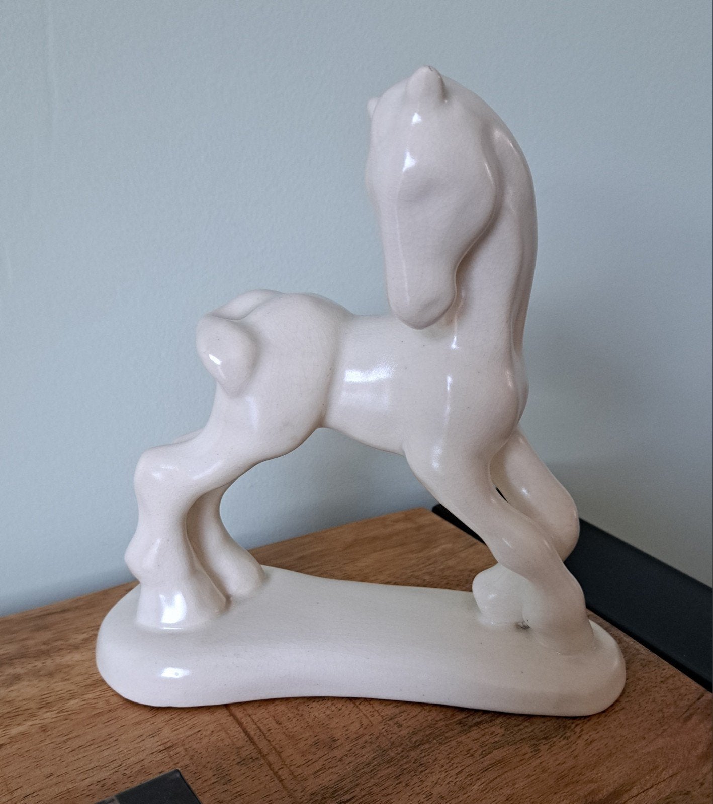 Vintage Wilkodinklys Plateel Holland Keramiek Paard, Ophalen of Verzenden