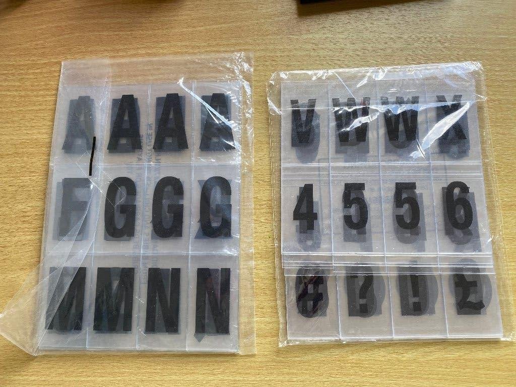 Nieuwe set letters, cijfers en tekens voor lichtbox, Huis en Inrichting, Ophalen of Verzenden, Nieuw