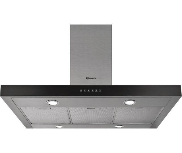 Bauknecht DBIBS 92 LT X Eiland Afzuigkap - 90 cm RVS, Ophalen, Gebruikt, Vrijstaand, Motor