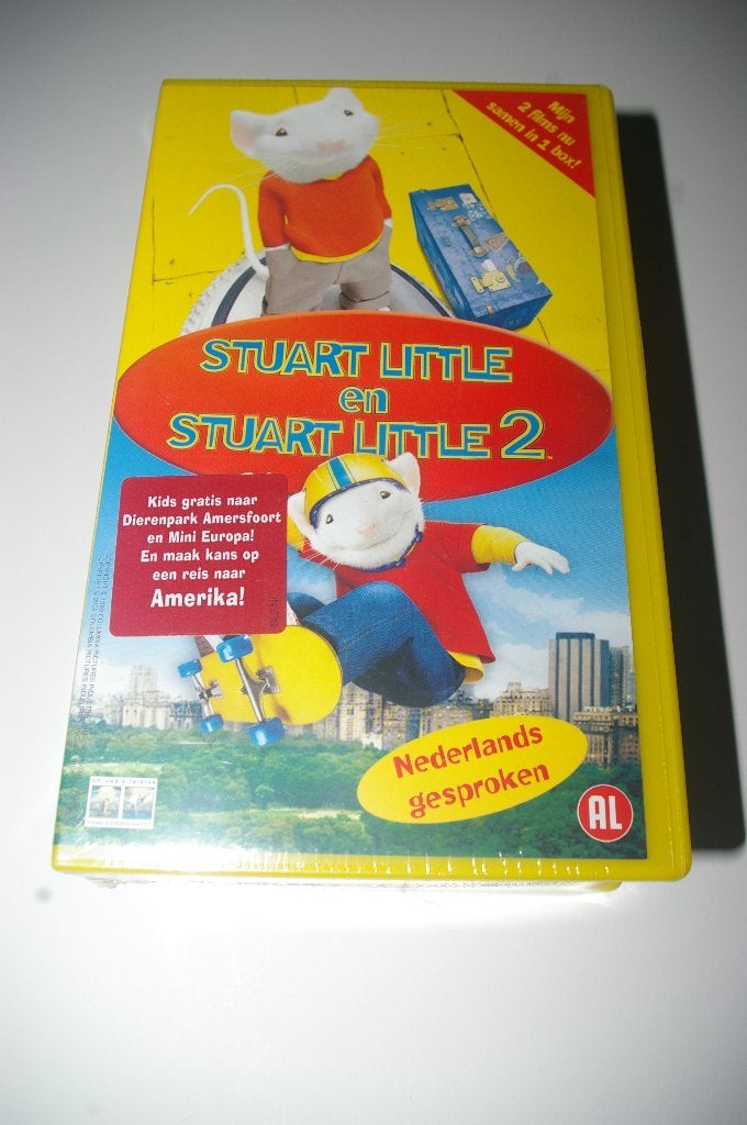 Stuart little en Stuart Little 2 VHS     Nieuw geseald, Alle leeftijden, Ophalen of Verzenden, Nieuw in verpakking