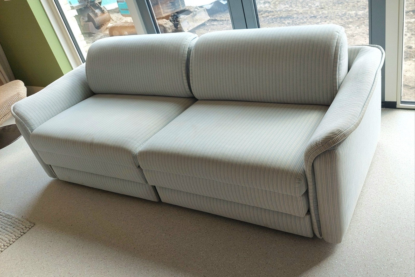Comfortabele slaapbank met opbergruimte Wittmann, Gebruikt, Blauw, Tweepersoons, Ophalen of Verzenden