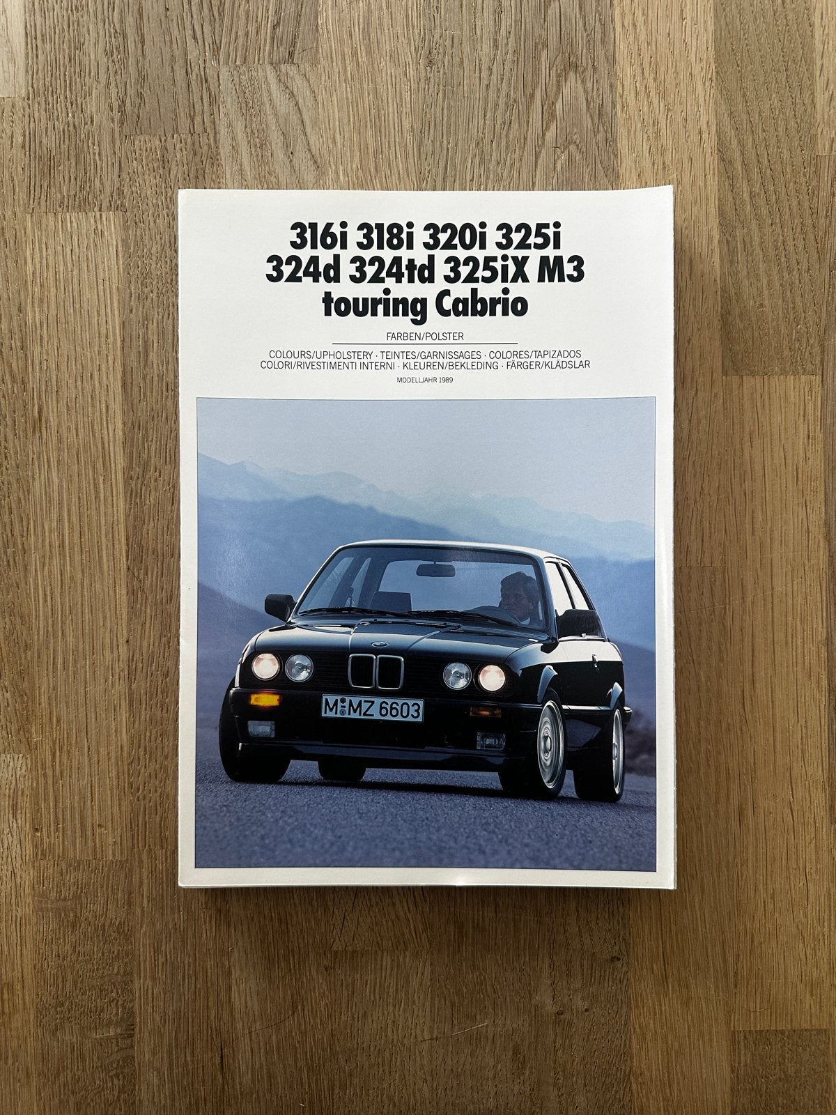 BMW E30 Kleuren & Bekleding Brochure (Modeljaar 1989), Ophalen of Verzenden, Nieuw, BMW