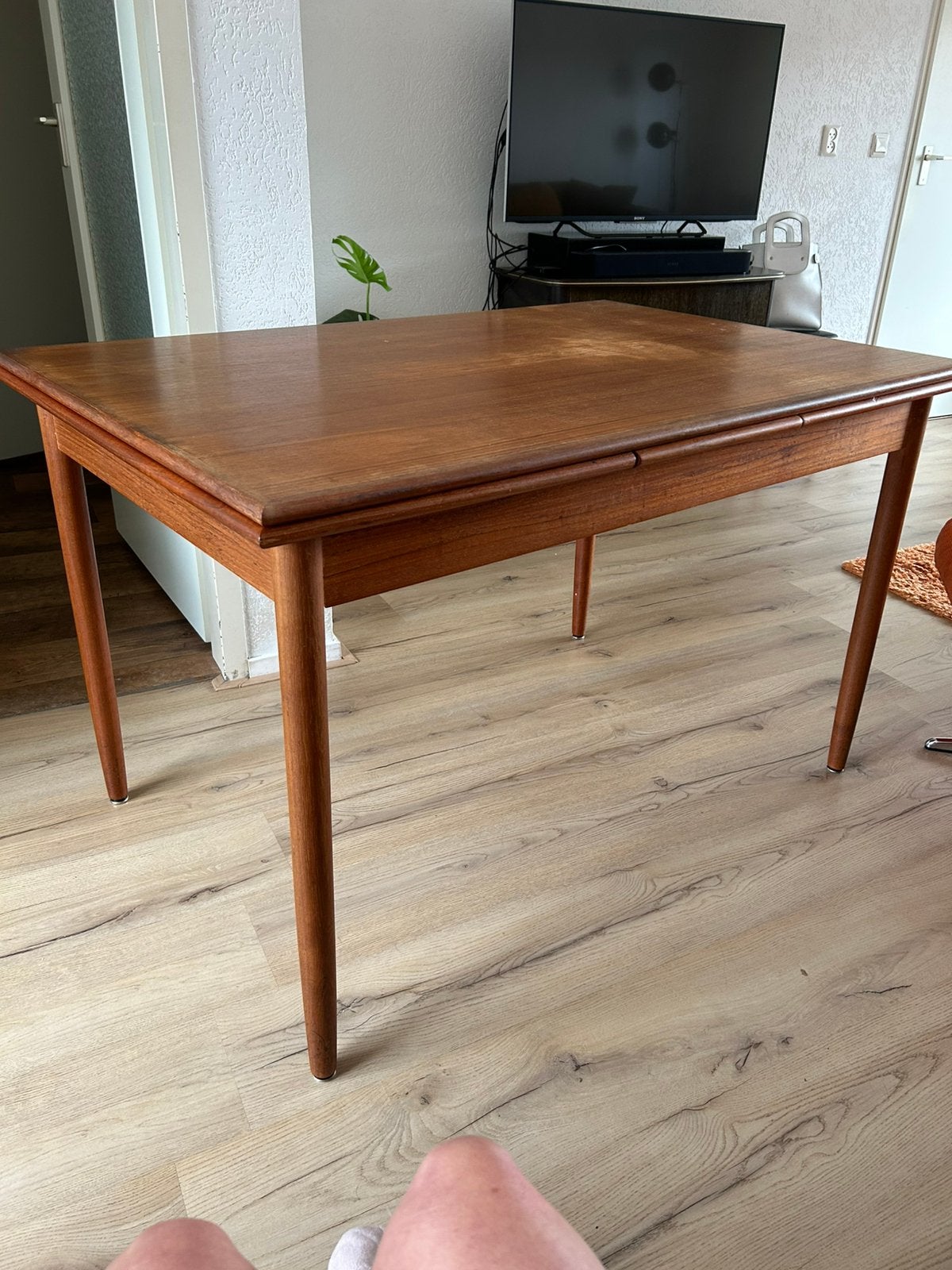 Vintage jaren 60 tafel, Huis en Inrichting, Ophalen, Gebruikt, 100 tot 150 cm, 60s/ 70s  vintage