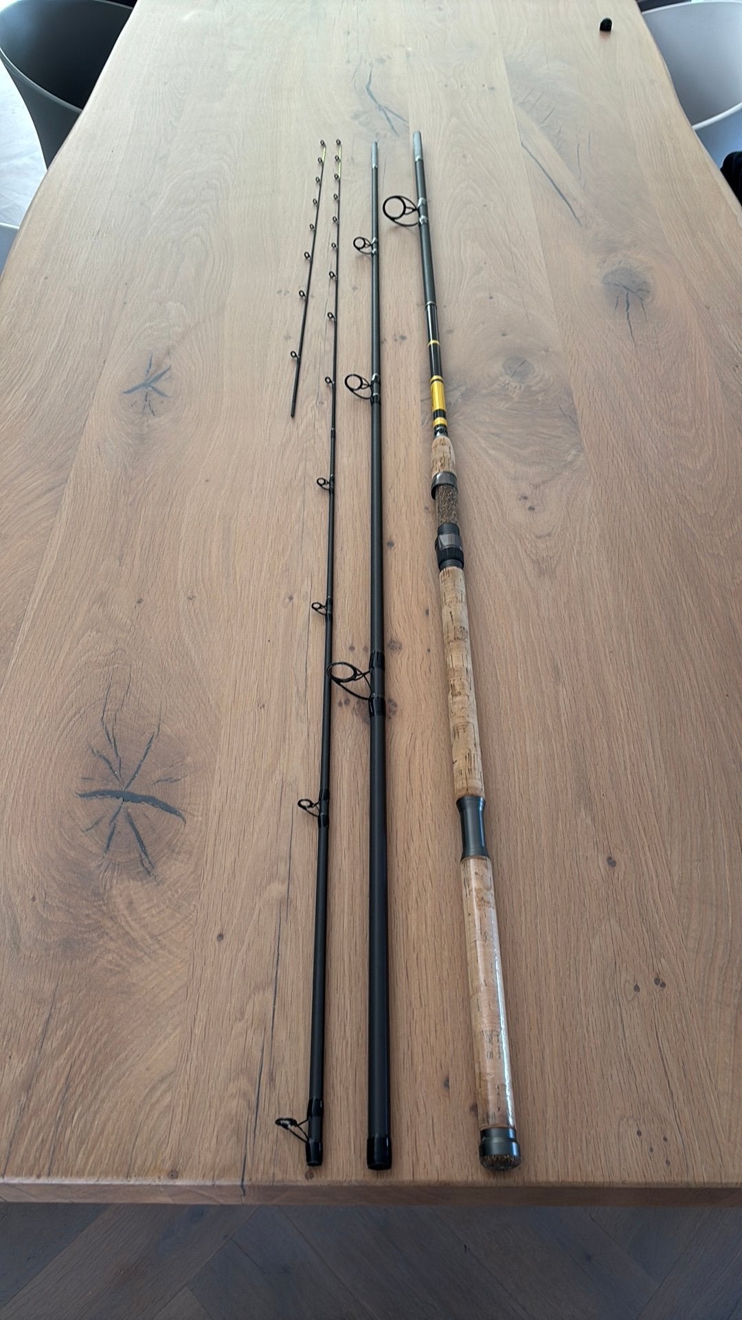 Tubertini ultieme strandfeeder hengel 4.2 m 100 gram, Ophalen of Verzenden, Zo goed als nieuw, Werphengel