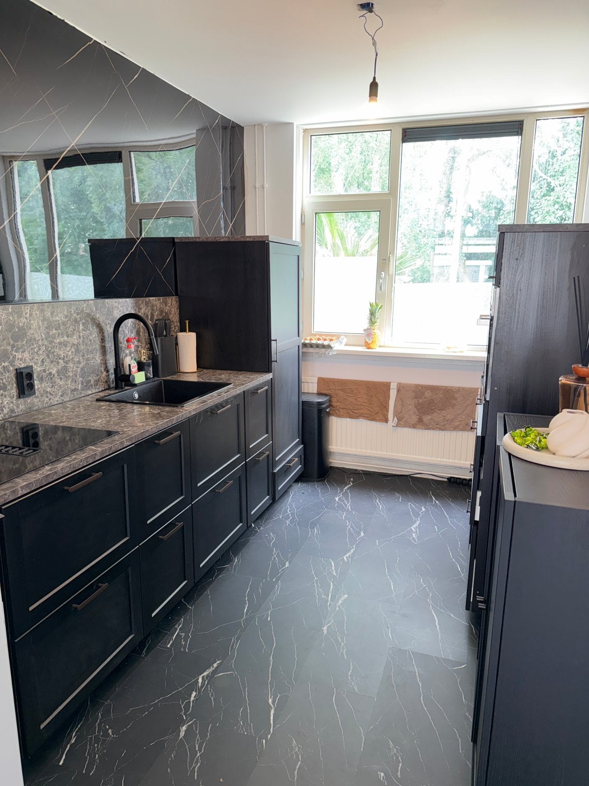 Complete luxe keuken te koop – slechts 6 maanden oud!, Ophalen, Zwart, Nieuw, Dubbelwandige keuken