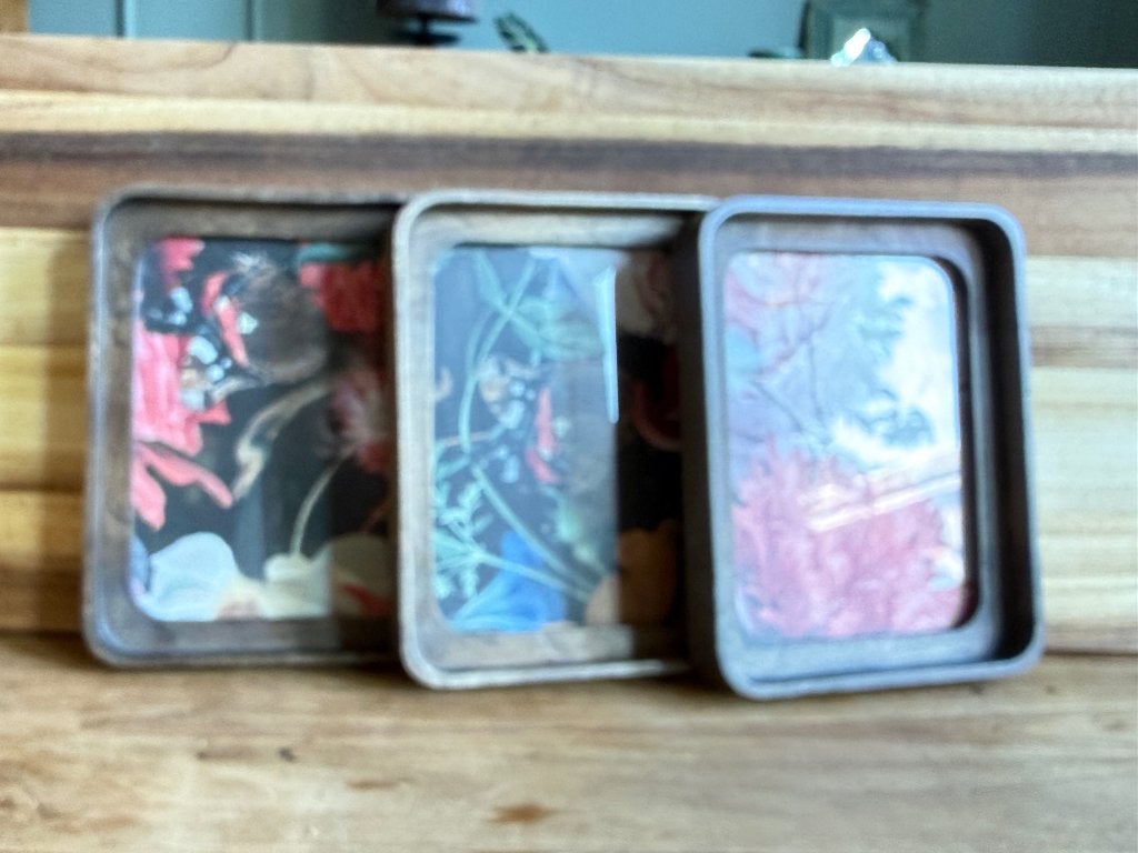 Set van 3 Riviera Maison fotolijstjes Landelijk/Vintage, Bruin, Ophalen of Verzenden, Zo goed als nieuw, 22 cm