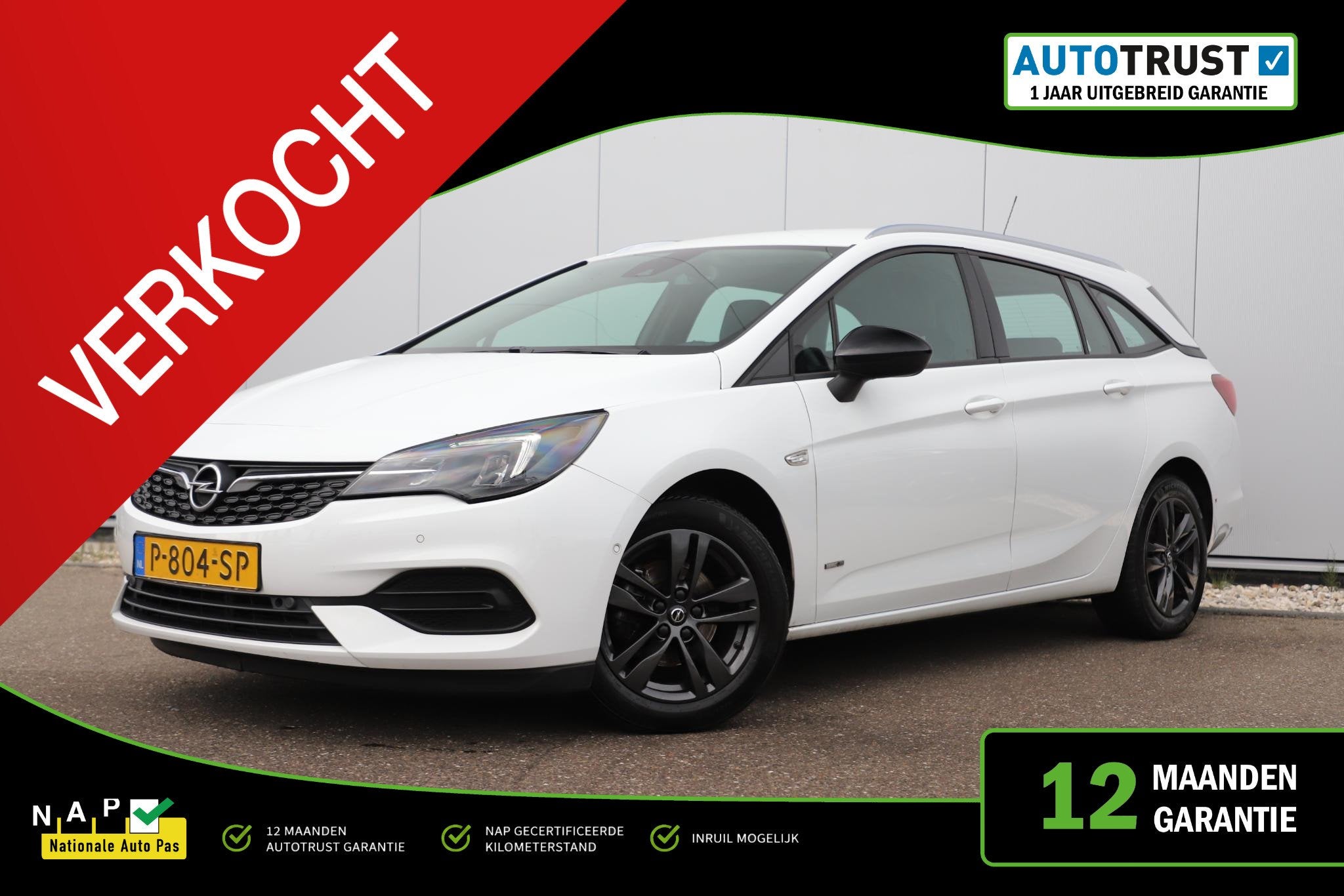 Opel Astra Sports Tourer 1.2 Design & Tech 110PK Navigatie A, Auto's, Voorwielaandrijving, Stof, Gebruikt, Euro 6