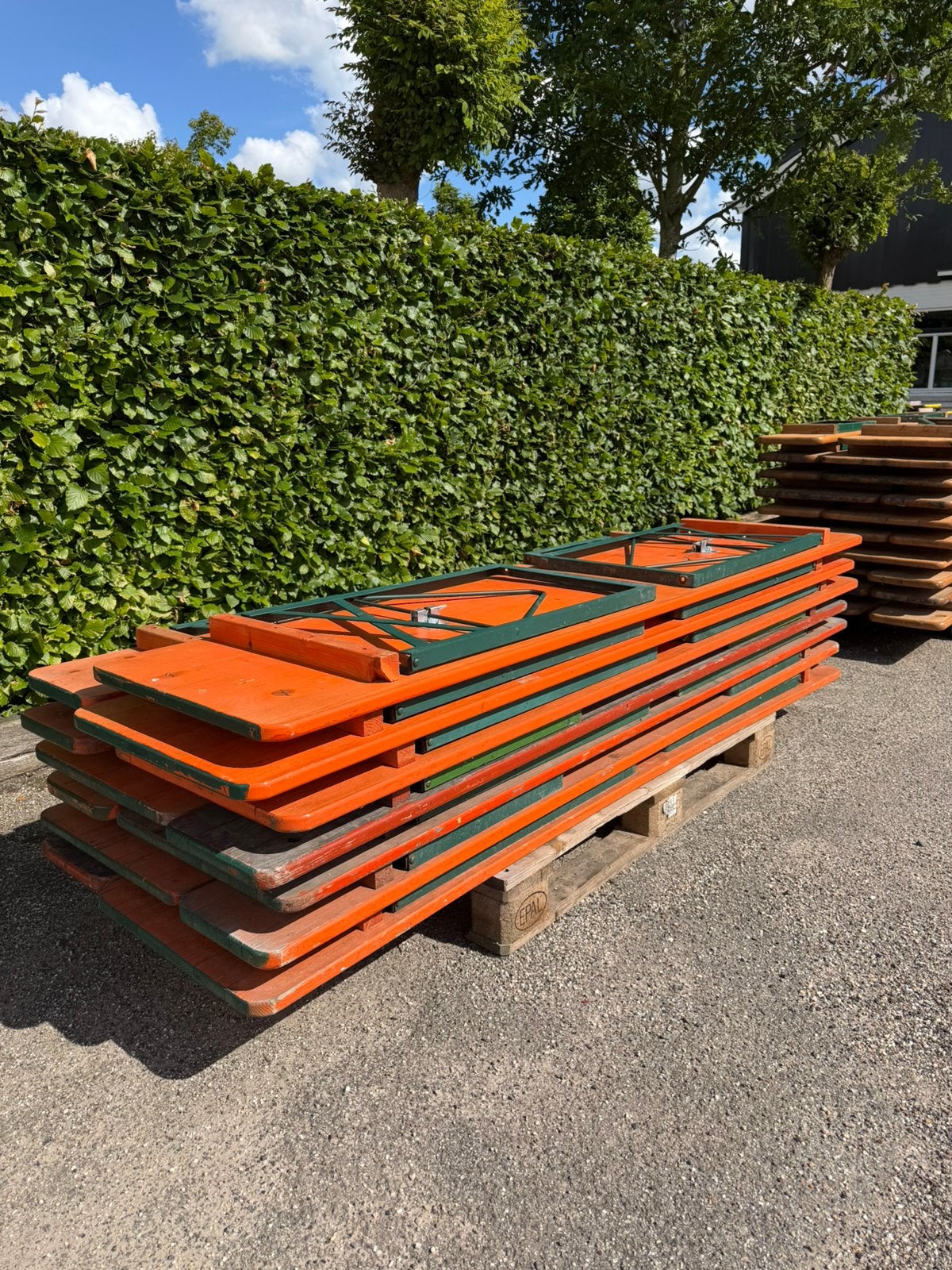 Bierset | Biertafel | Bierbank | Picknick tafel | Klapbank, Ophalen, Gebruikt, Inklapbaar, Rechthoekig
