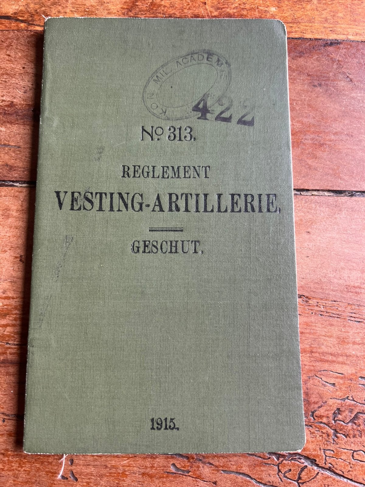 Nederlands mobilisatie vestingartillerie geschut voorschrift, Verzenden, Nederland, Embleem of Badge