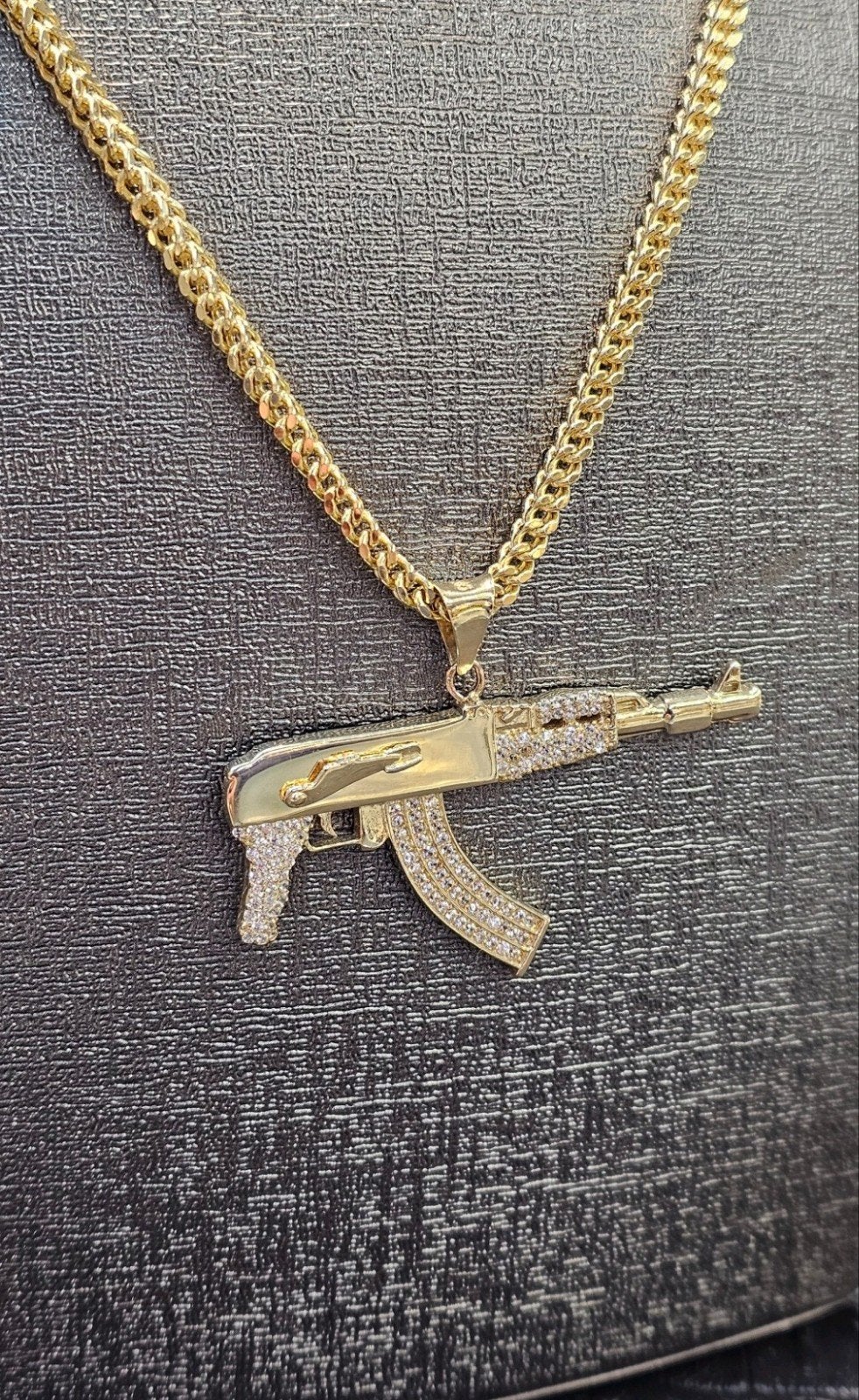 Prachtige AK 14k gouden hanger, Ophalen of Verzenden, Nieuw, Goud, Goud