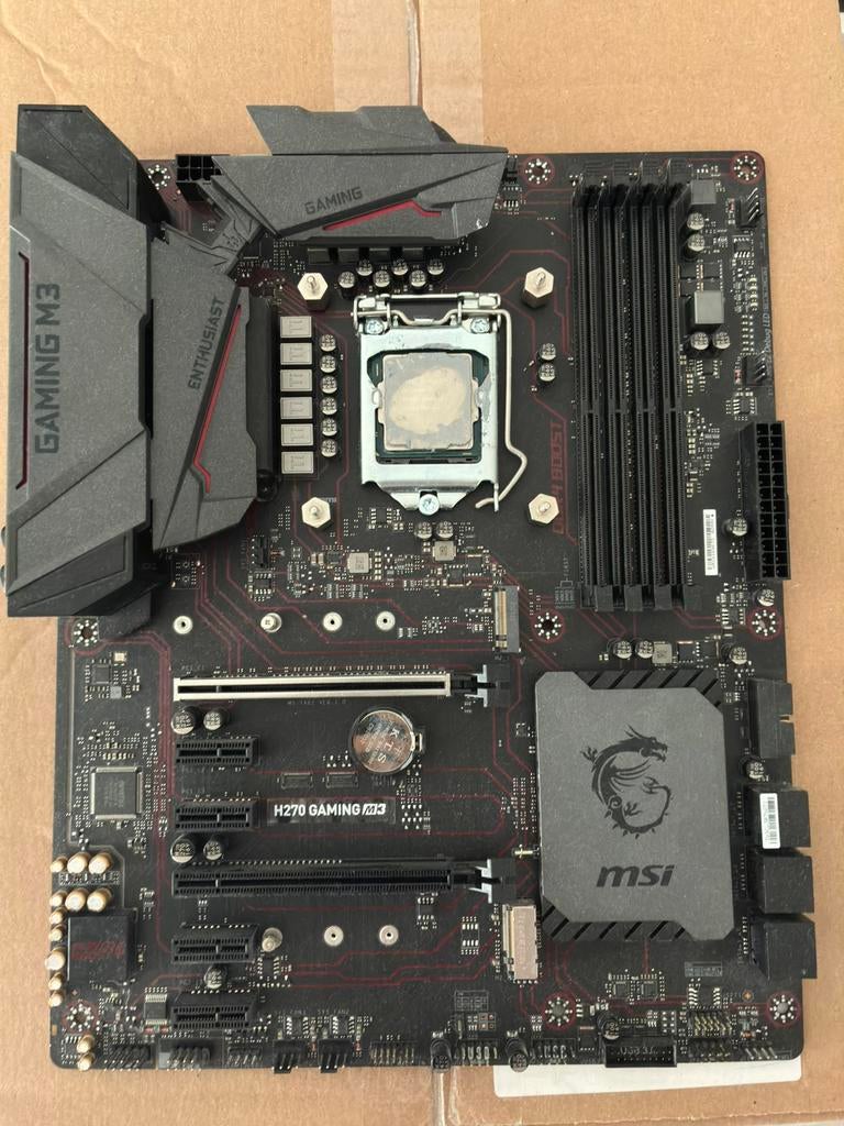 MSI H270 Gaming M3 + Intel i5-7600K + Corsair Waterkoeler, Computers en Software, Ophalen, Zo goed als nieuw, Intel, DDR4