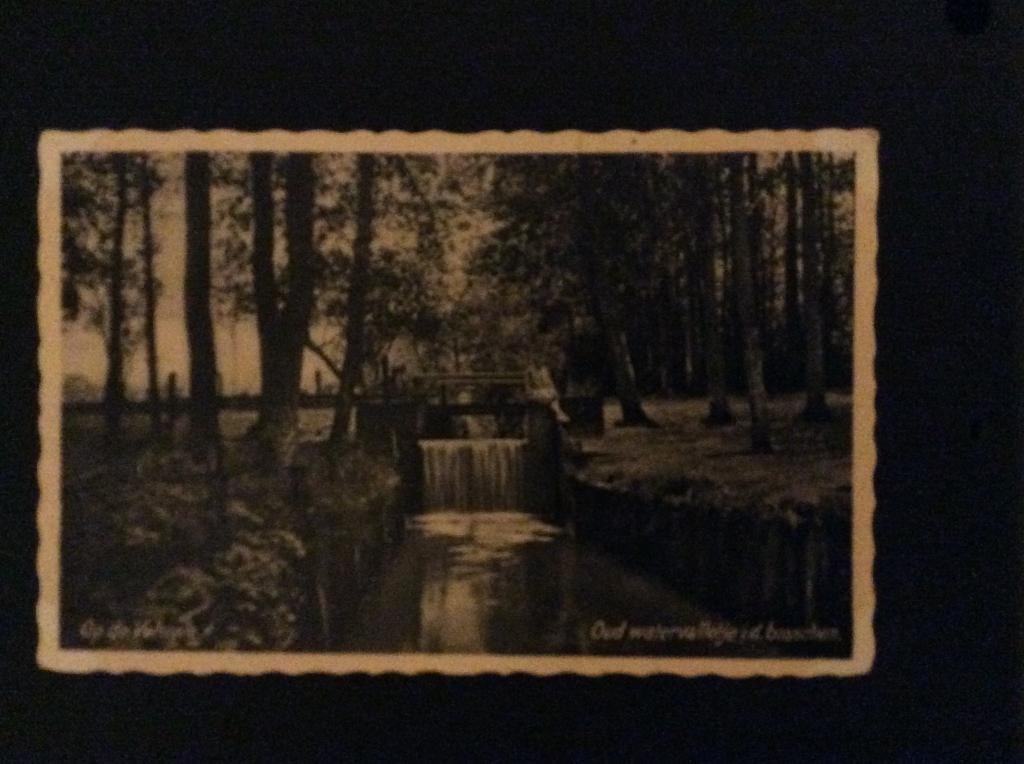 Veluwe, Oud Watervalletje id bosschen, Ophalen of Verzenden, 1920 tot 1940, Gelopen, Gelderland