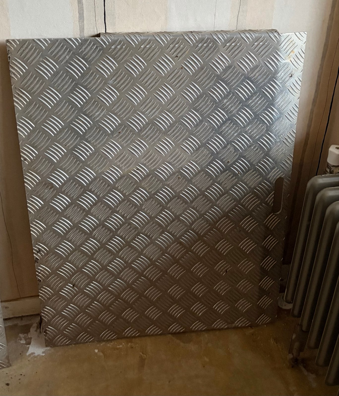 Aluminium Traanplaat - Antislip Plaat, Doe-het-zelf en Verbouw, Ophalen, Gebruikt, Aluminium