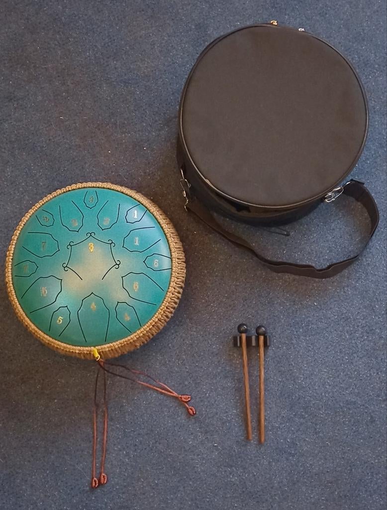 Tongue Drum met draagtas en stokken, Ophalen