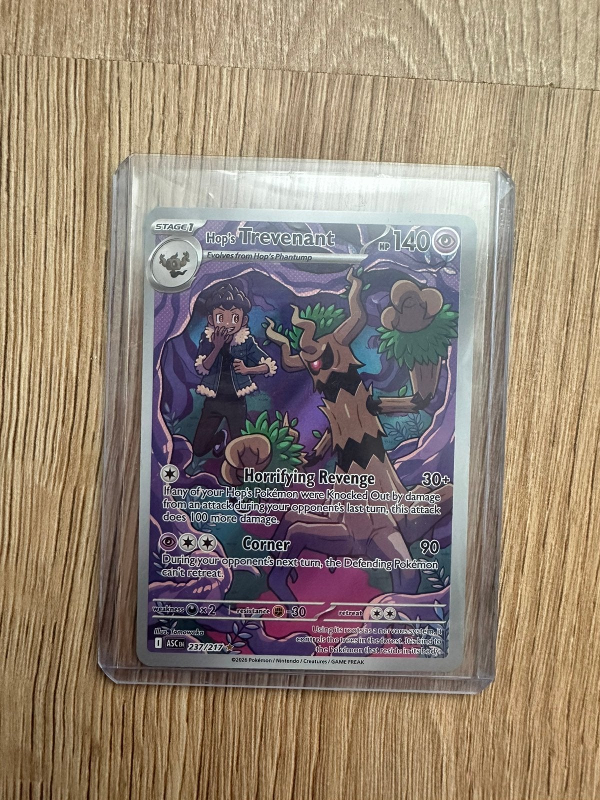 Hop’s Trevenant 237/217, Hobby en Vrije tijd, Verzamelkaartspellen | Yu-gi-Oh!, Ophalen of Verzenden, Nieuw, Losse kaart, Foil