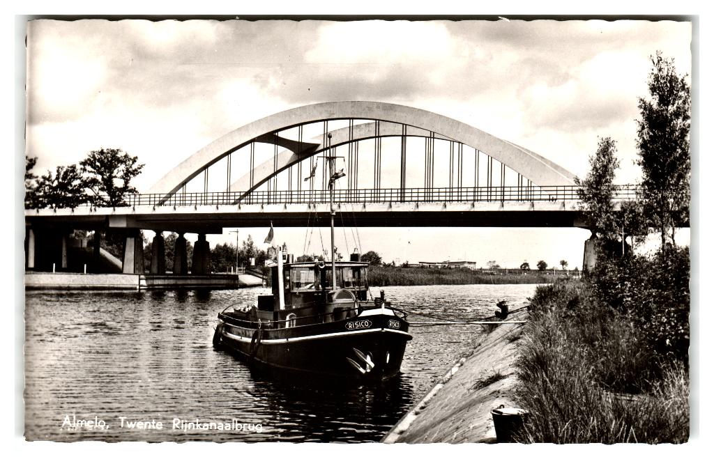 Almelo, Twente Rijnkanaalbrug, Verzenden, 1960 tot 1980, Gelopen, Overijssel