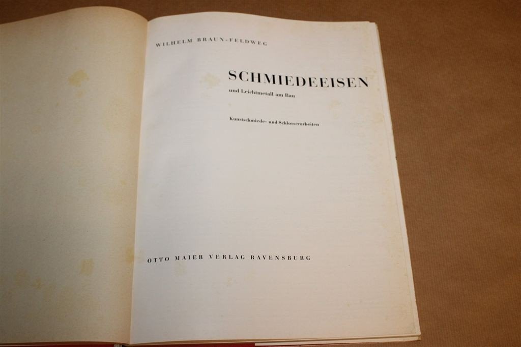 Schmiedeeisen am Bau — Smeedwerk en Hekwerk, Vintage 1952, Boeken, Ophalen of Verzenden, Gelezen, Architecten