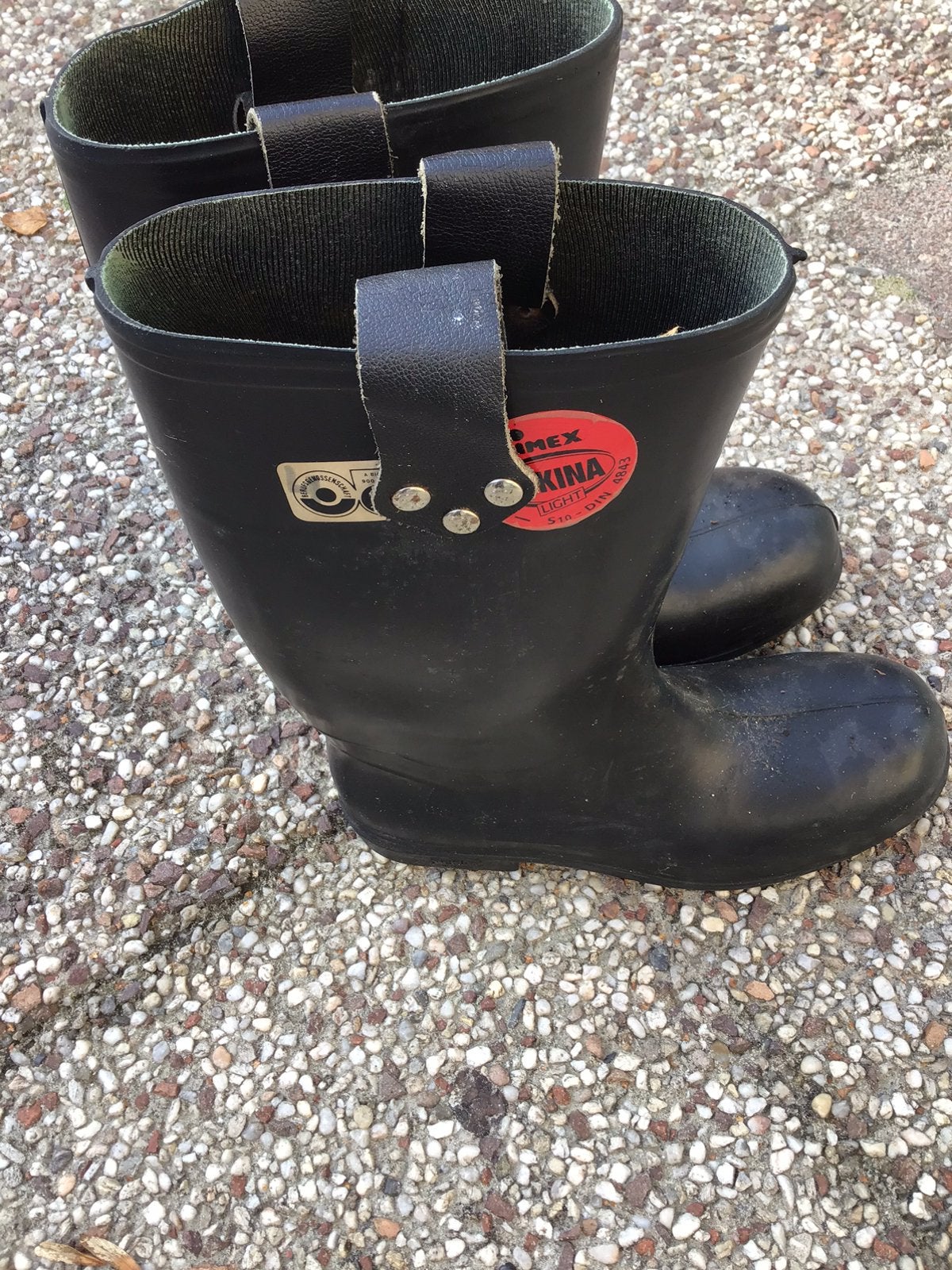 Rubber Laarzen ( Brabdweer) - maat 44, Ophalen of Verzenden, Gedragen, Zwart, Boots