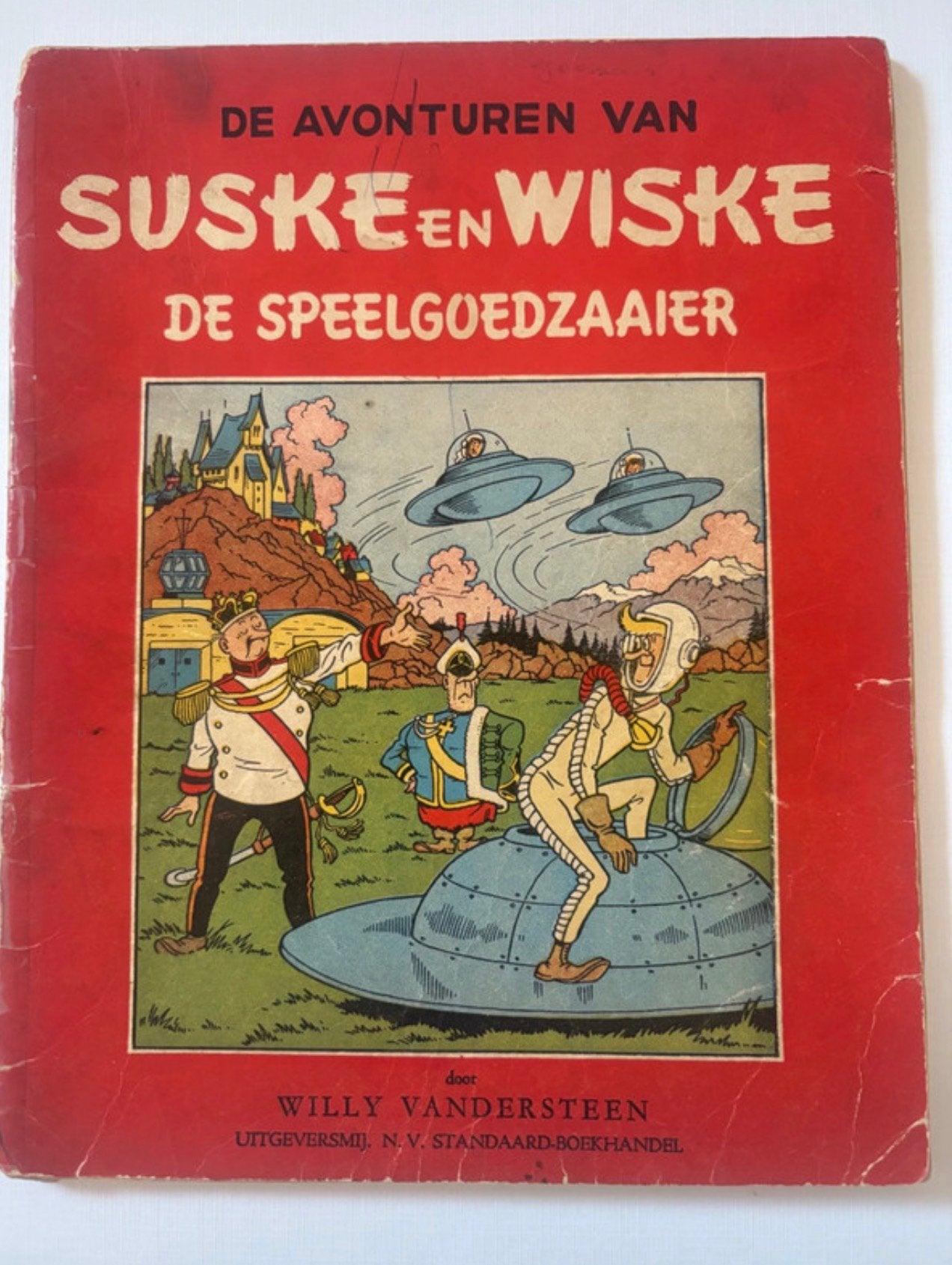 Suske en wiske de speelgoedzaaier 1954, Eén stripboek, Ophalen of Verzenden, Gelezen
