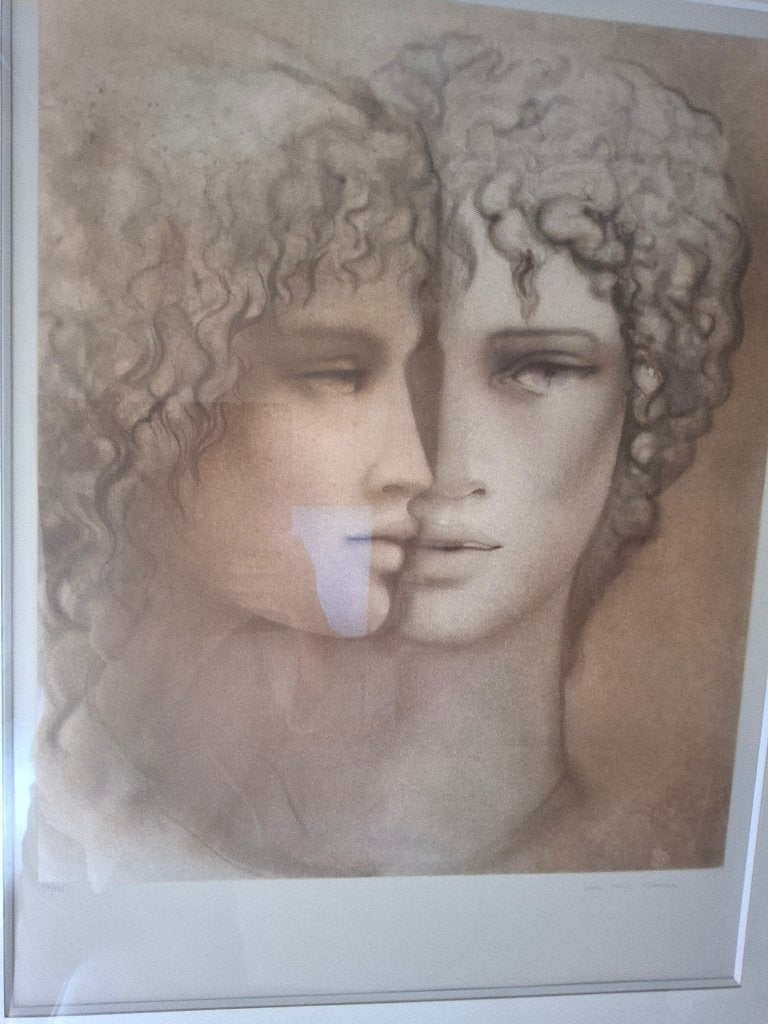 Lithografie, jean-paul Cleren, Ophalen, Portret en Figuren, Gesigneerd, Lithografie