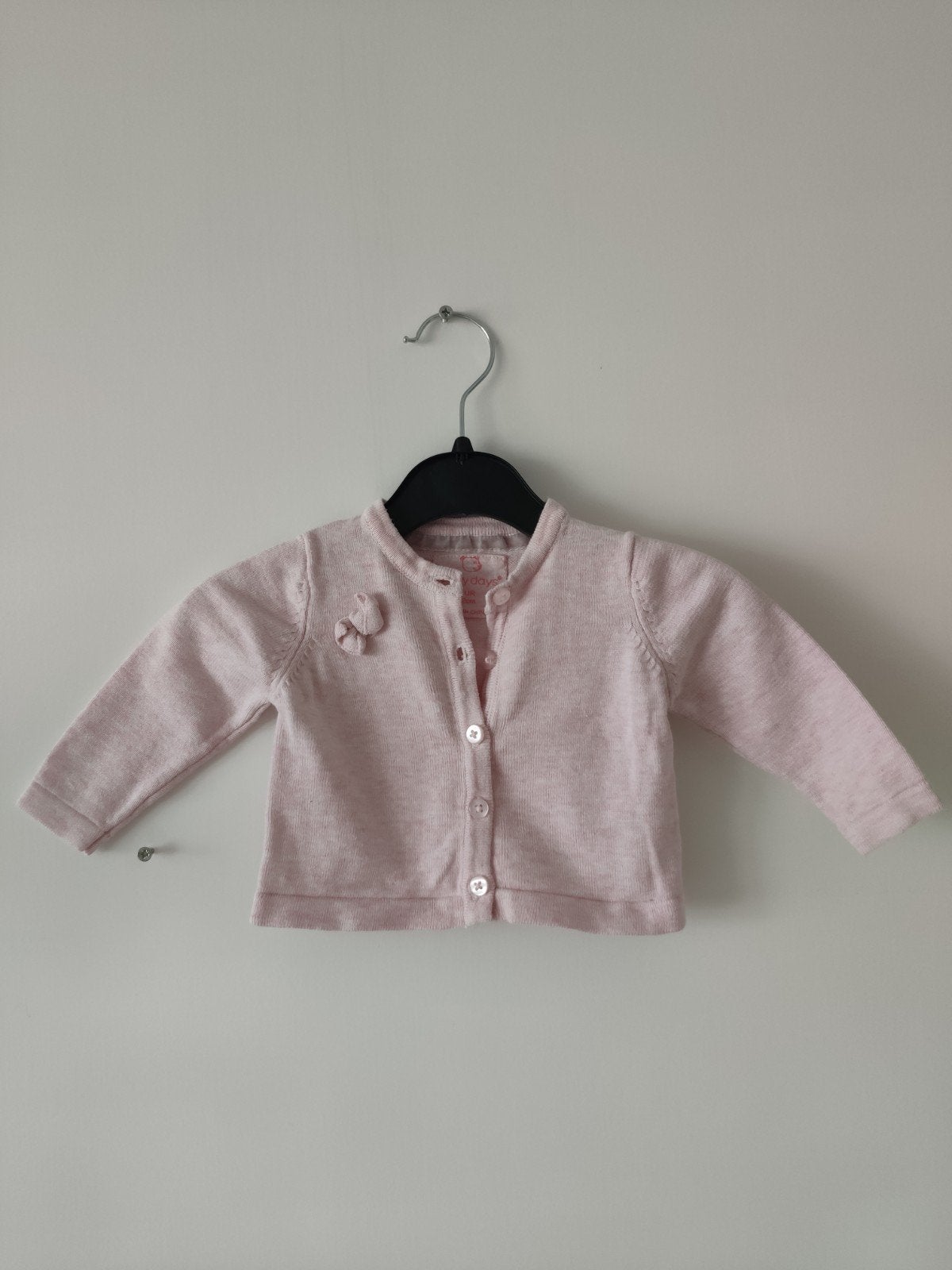 Early Days roze vest 62 met met knoopjes en schattig strik d, Ophalen of Verzenden, Zo goed als nieuw, Meisje, Truitje of Vestje