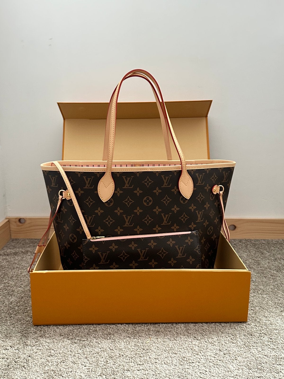 Louis Vuitton Neverfull MM Monogram Canvas - Originele, Sieraden, Tassen en Uiterlijk, Ophalen of Verzenden, Zo goed als nieuw