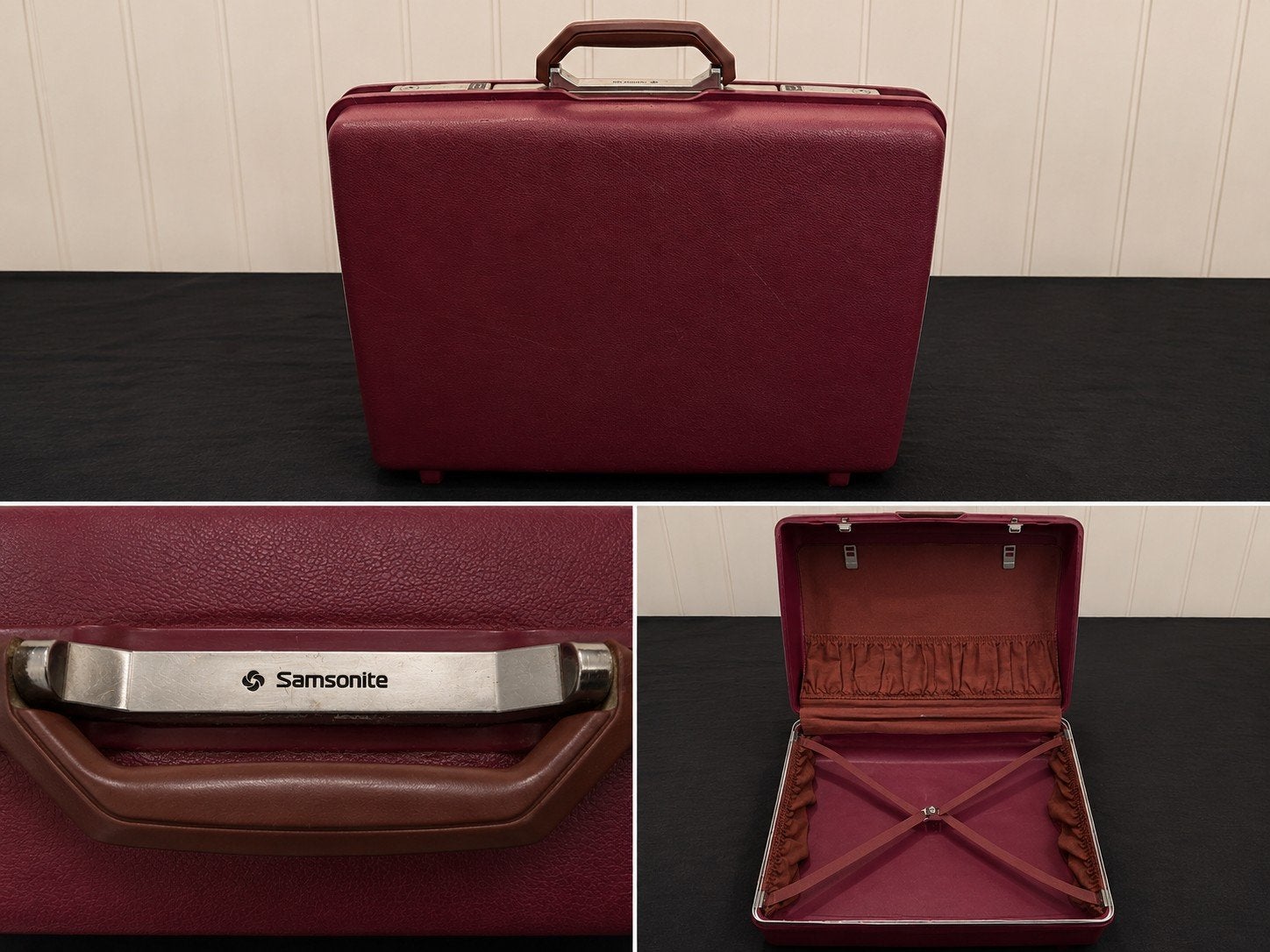 Vintage Samsonite Koffer - Bordeauxrood, Ophalen, Gebruikt, Rood, 30 cm of meer