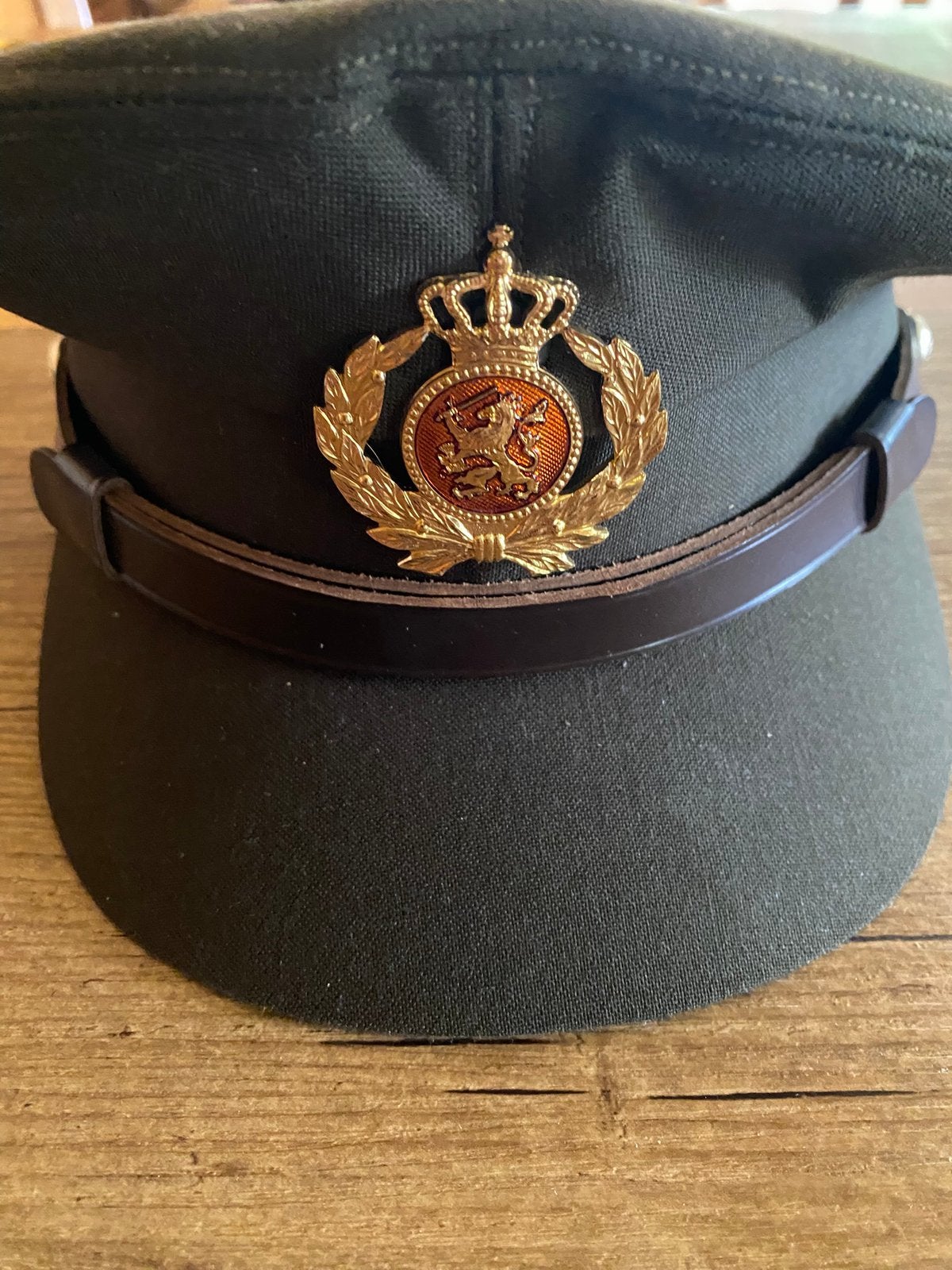 Aangeboden, Officiers-pet, Ophalen of Verzenden, Landmacht, Nederland, Helm of Baret
