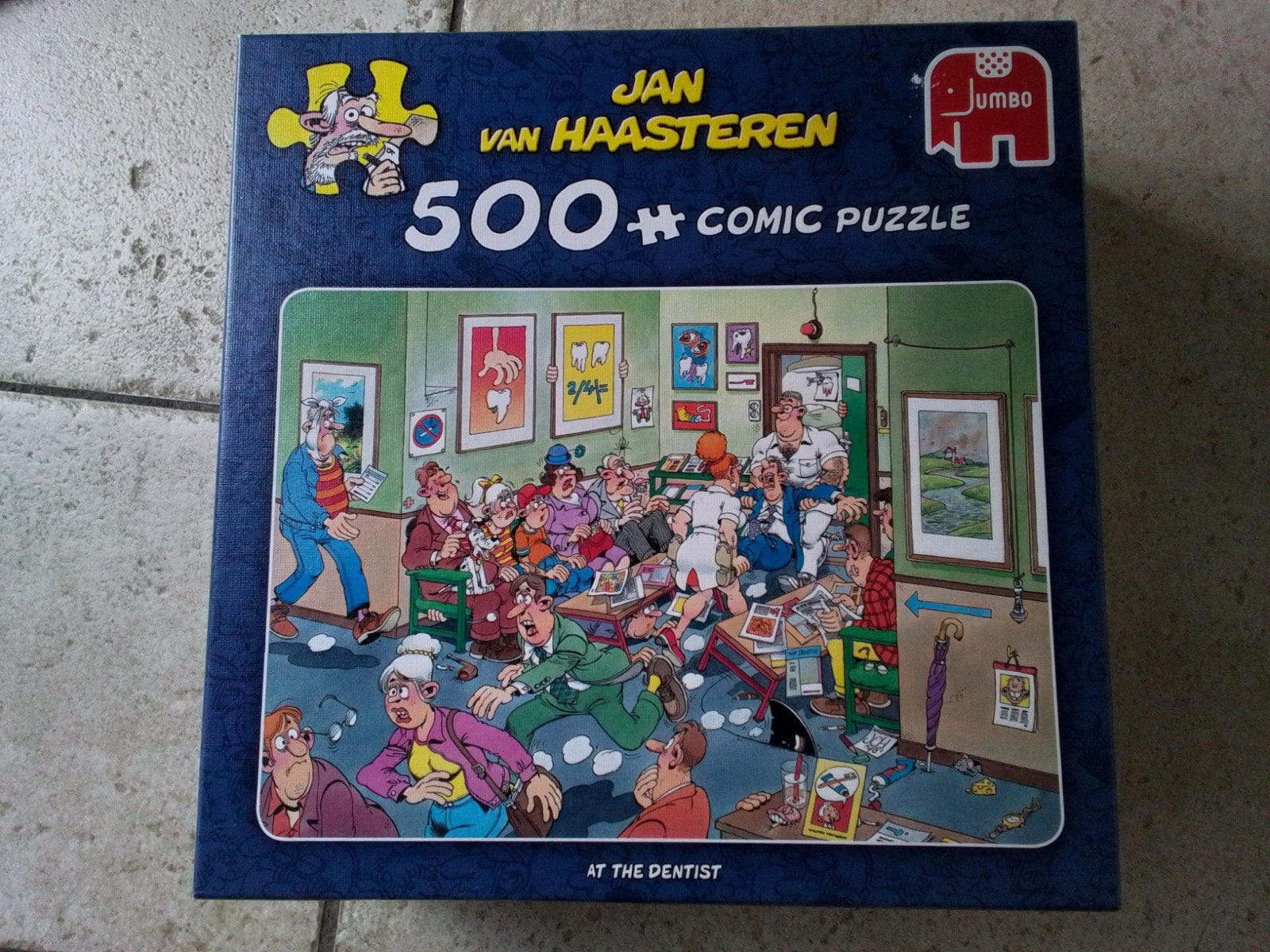 Jan van haasteren Bij de tandarts 500 stukjes, Ophalen, 500 t/m 1500 stukjes, Zo goed als nieuw