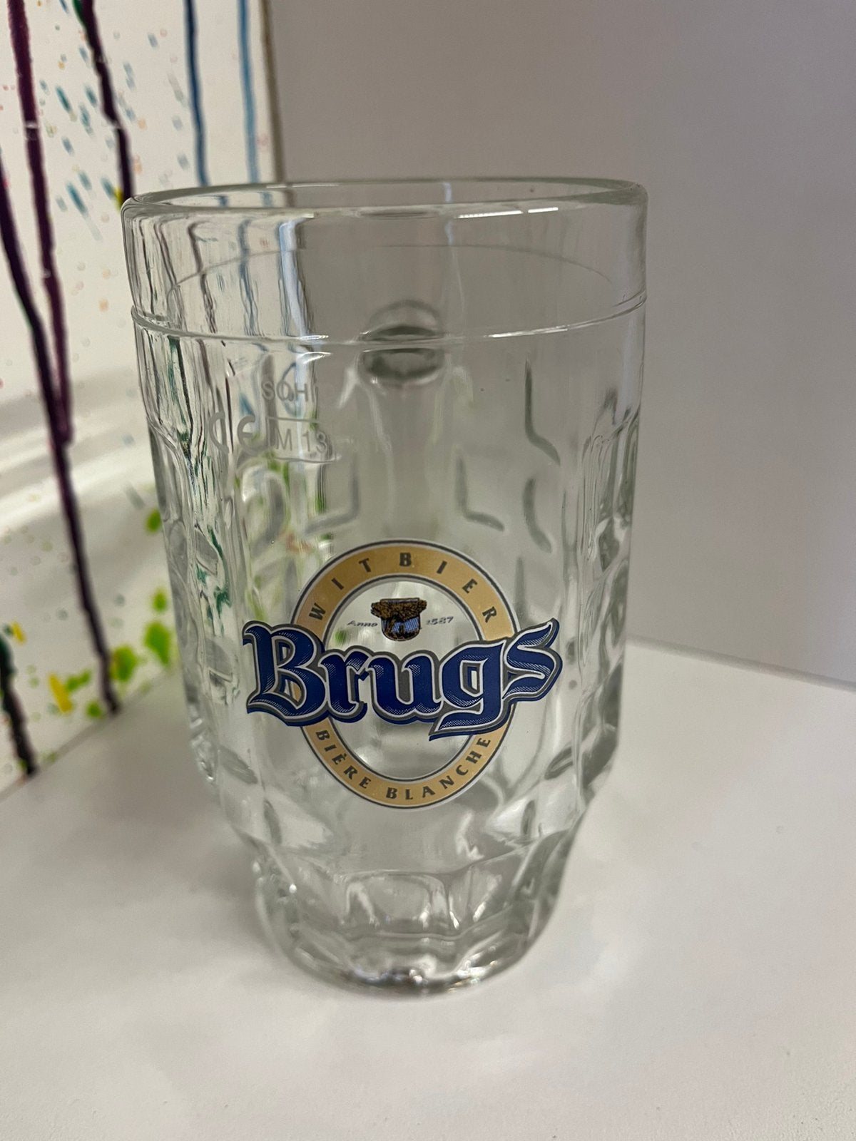 Brugs witbier pullen set van 6 glazen, Ophalen of Verzenden, Nieuw, Glas of Glazen, Overige merken