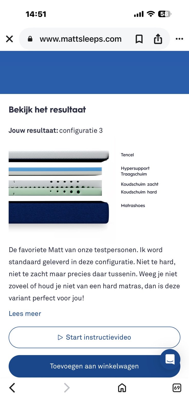 Matt sleeps matras 90x 210 cm, Huis en Inrichting, Ophalen, 90 cm, Eenpersoons, 210 cm