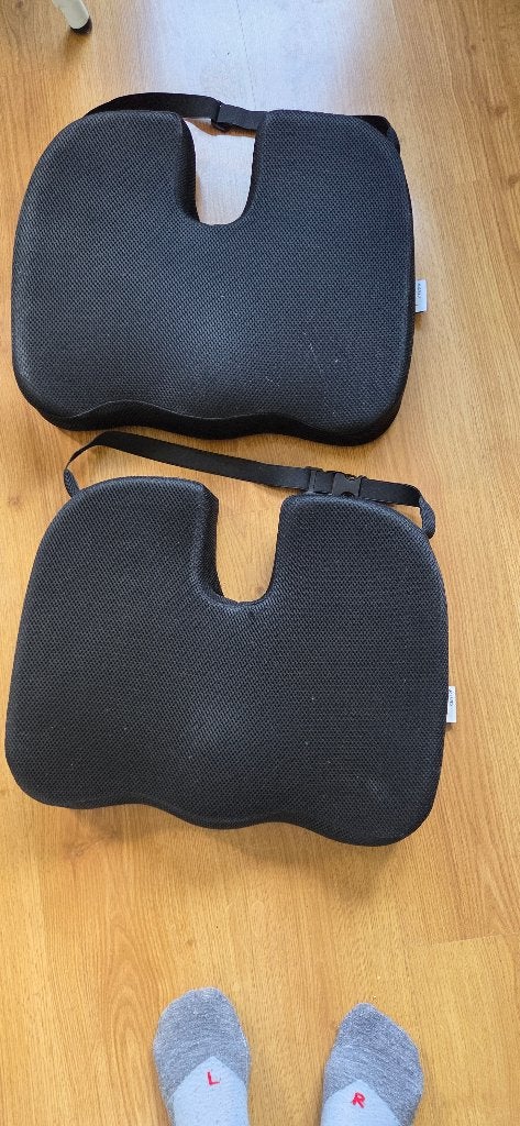 COMFYCENTRE Zitkussen Orthopedisch Wigkussen - Ergonomisch, Ophalen of Verzenden, Gebruikt, Zwart, Vierkant