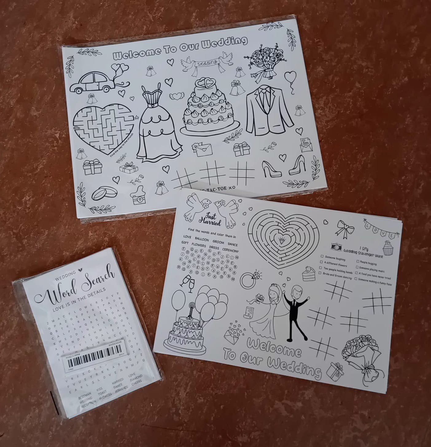 Huwelijks Knutselset voor Kinderen - Kleurplaten & Potloden, Ophalen of Verzenden