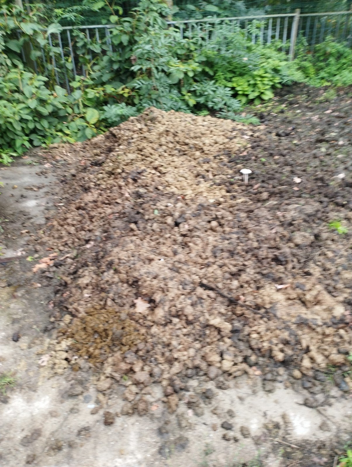 Verse paardenmest voor uw tuin, Ophalen, Mest