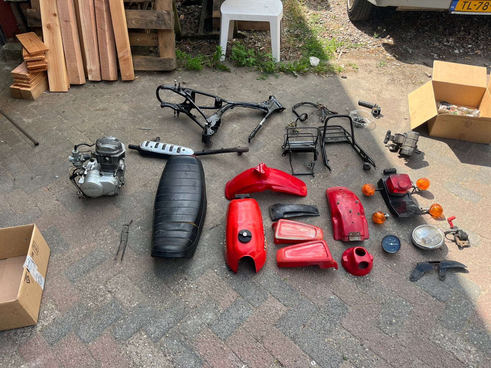 Honda cy50 onderdelen, Ophalen of Verzenden, Zo goed als nieuw, Tank, Overige merken