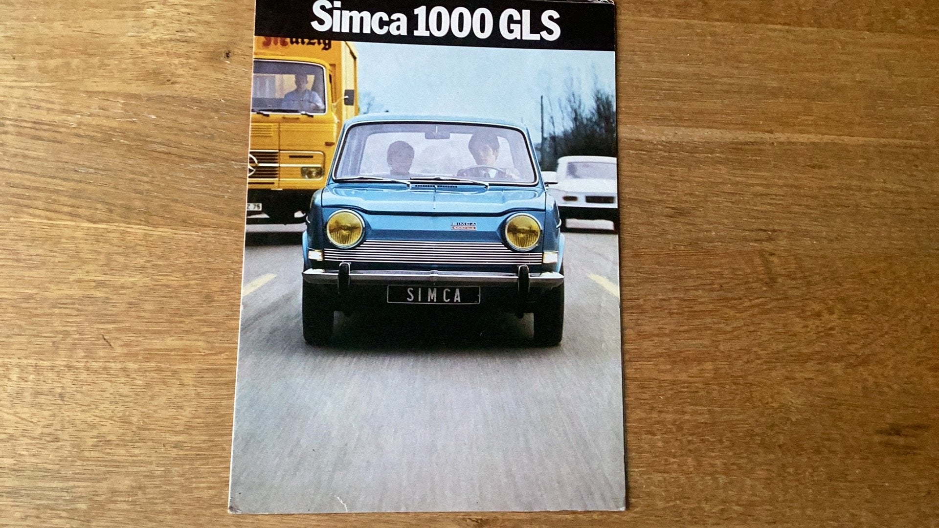 Simca 1000 GLS brochure - Origineel, Ophalen of Verzenden, Zo goed als nieuw, Overige merken