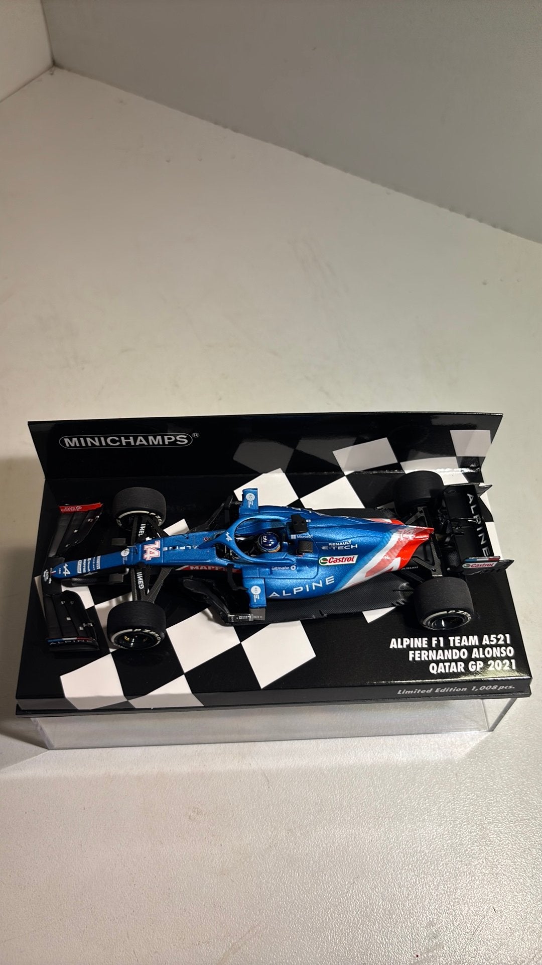 F1 Alpine f1 a521 fernando alonso minichamps 1.43, Auto, Ophalen of Verzenden, MiniChamps, A