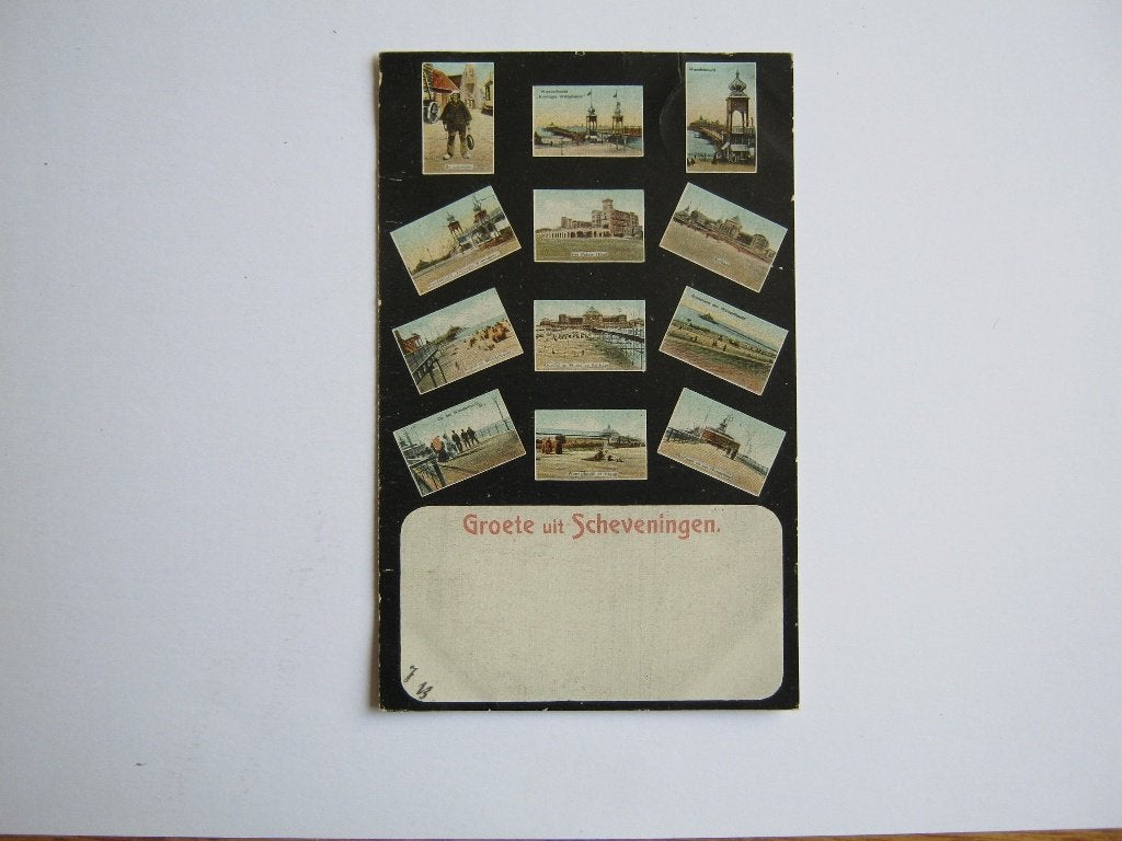 Ansichtkaarten Nederland, TC 7-29 Groete uit Scheveningen, Verzamelen, Verzenden, Voor 1920, Gelopen, Zuid-Holland