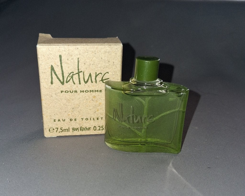 Parfum miniatuur - Yves rocher Nature homme +  doosje, Ophalen of Verzenden, Zo goed als nieuw, Miniatuur, Gevuld