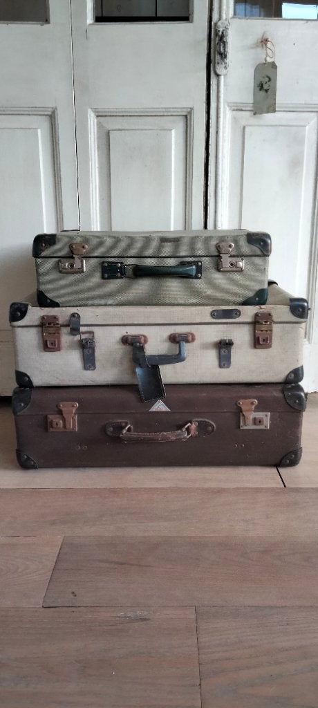 Oude koffers, Huis en Inrichting, Ophalen, Gebruikt, Meerkleurig, Industrieel