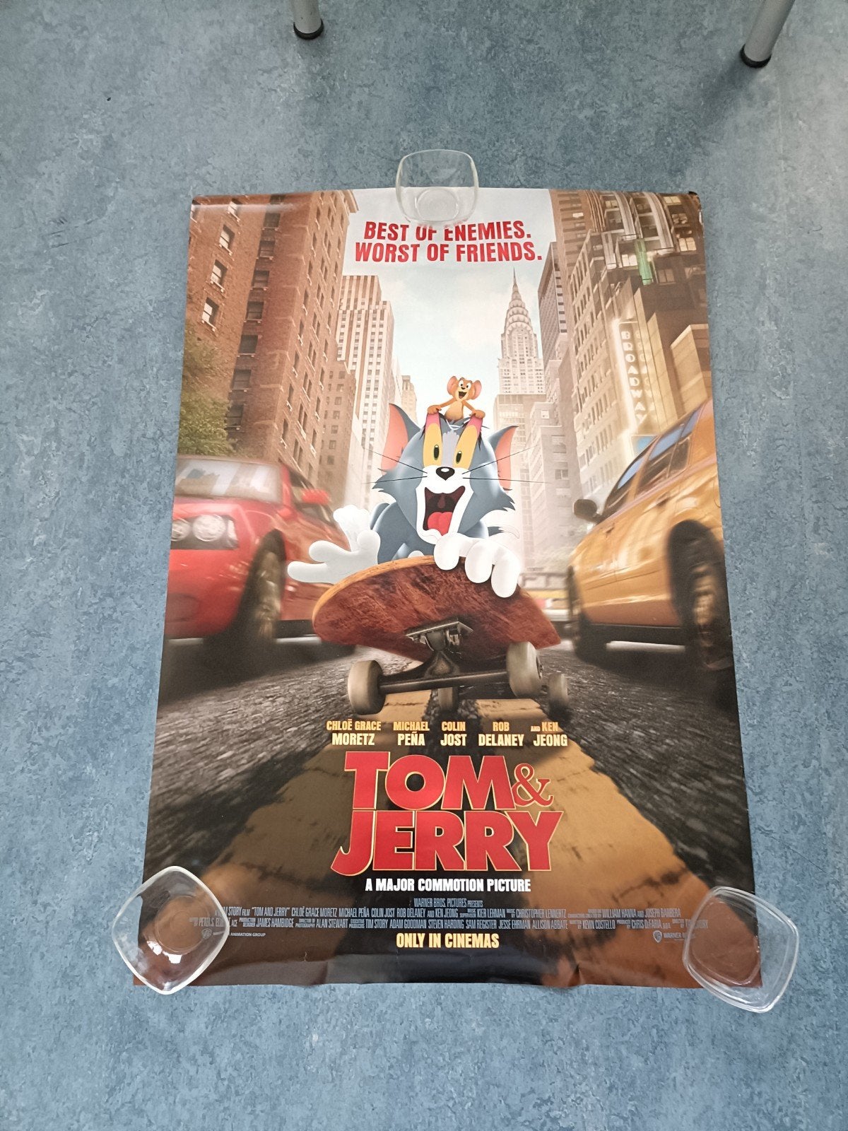 Tom & Jerry Film Poster - Origineel Bioscoop Exemplaar, Verzamelen, Rechthoekig Staand, Ophalen of Verzenden, Zo goed als nieuw